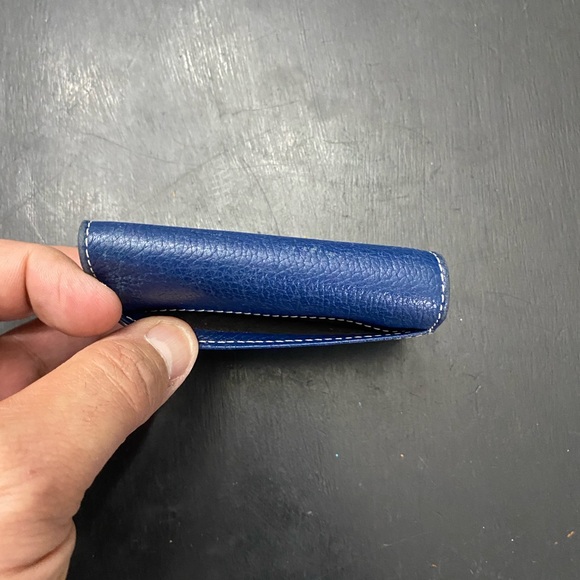 Coach Blue Leather Credit Card Holder. EUC - Picture 7 of 8